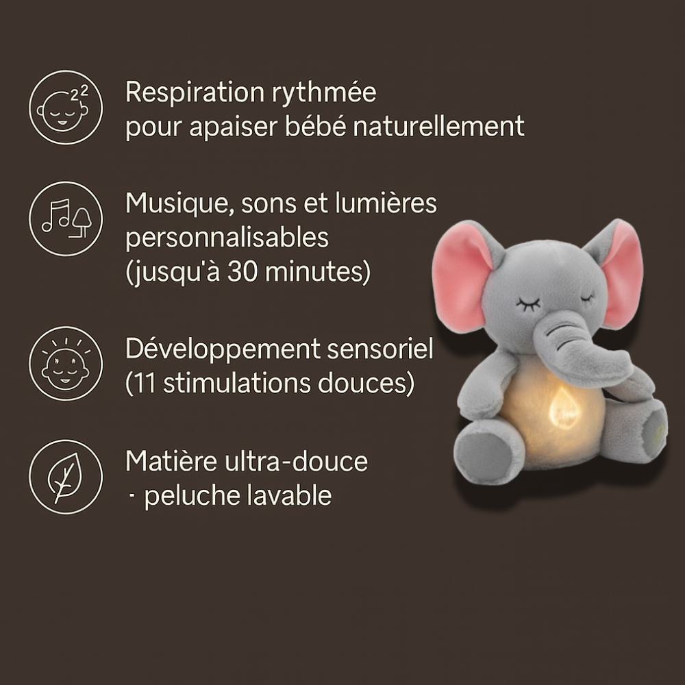 Éléa - L'éléphant qui aide à votre enfant à s'endormir paisiblement en moins de 20 minutes