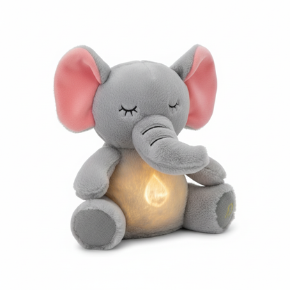 4 Modes Baby Breathing Soothing Elephant Plush Doll Toy Sleeping Companion Music and Light Doll Sensory Stuffed Toy Kids Gift